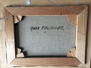 Gien Brouwer - Boerderij aan Water - Olieverf op paneel, Ingelijst kopen? Bied vanaf 110!