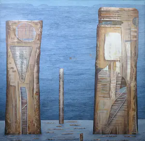 AcheterFrits van Geer - Acryl op doek, Nova Zembla (Zeer groot)? Enchérissez de 100!