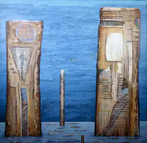 Frits van Geer - Acryl op doek, Nova Zembla (Zeer groot) verkauft für € 100!