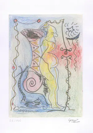 Franz Graw - Twee handgesigneerde offsetlithografien: Der Bettler, Die Nacht kopen? Bied vanaf 24!