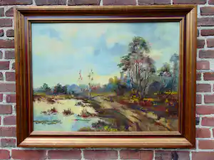 Pierre Jacobs - Heidelandschap verkocht voor € 75!