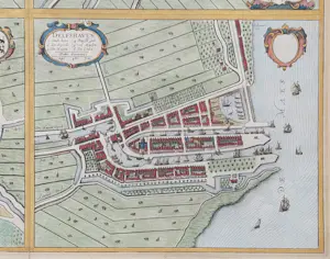 Frederik de Wit - Woerden, Oudewater Schoonhoven, Delfshaven Oude Kaart 1698 kopen? Bied vanaf 150!