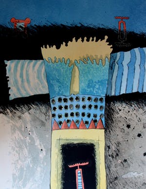 Gert Strengholt - 8 kleuren litho: Grateful landscape - 1996 kopen? Bied vanaf 45!