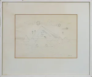 Leo Jinssen - Pentekening, De worteloorlog - Ingelijst kopen? Bied vanaf 1!