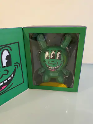 Keith Haring - Kidrobot Three Eyed Monster 8" Dunny Green kopen? Bied vanaf 250!