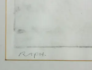 Raph de Haas - Set van 2 x Monotype op papier, Zonder titel - Ingelijst kopen? Bied vanaf 150!