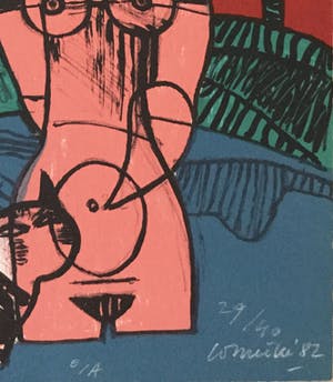 Corneille - Titel Onbekend - Zeefdruk 1982 - Oplage 29/40 kopen? Bied vanaf 175!