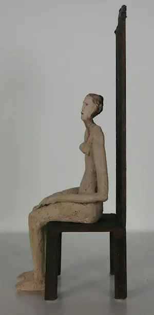 Ida De Roy - Keramiek, Figuur op zetel kopen? Bied vanaf 125!