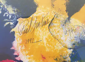 Paul Jenkins - VERLAAGD IN PRIJS - litho 29/40 - Gesigneerd -1992 - Ingelijst 108 x 87 cm kopen? Bied vanaf 250!