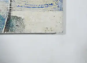 Jan van Eyck - Gemengde techniek op paneel, Blauwe figuur I kopen? Bied vanaf 1!