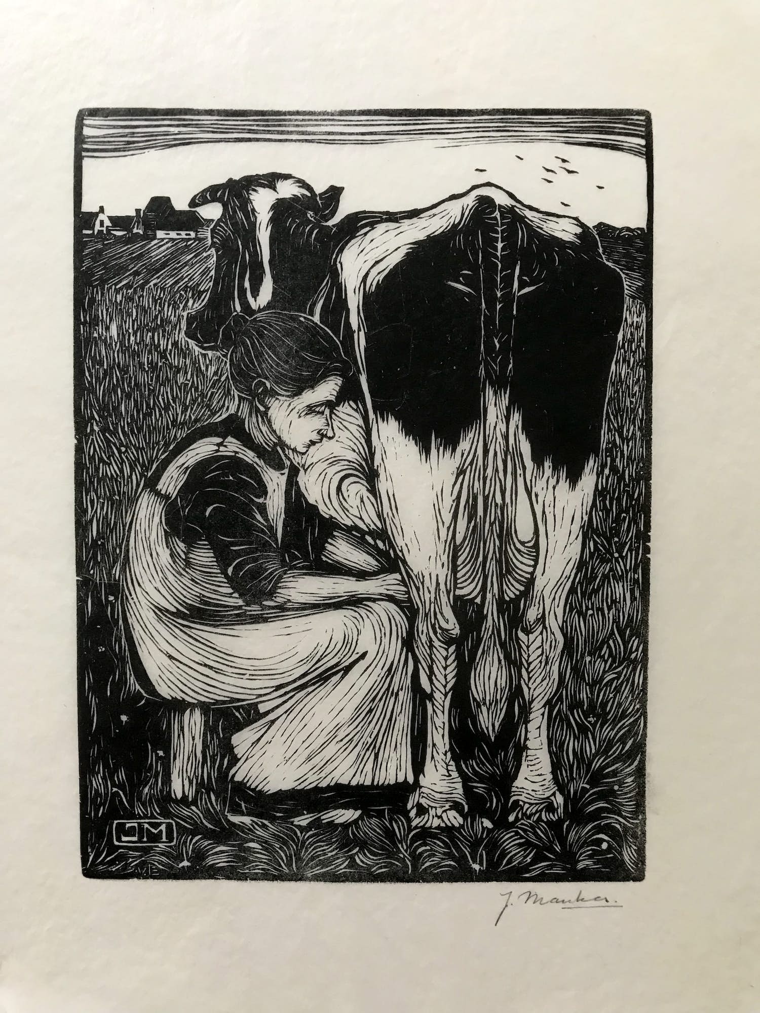 Jan Mankes - Koemelkster verkocht voor € 275!