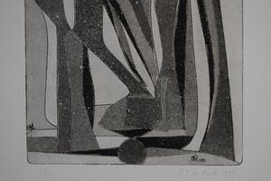 Maria de Ronde - Aquatint - Compositie II - 1979 kopen? Bied vanaf 50!