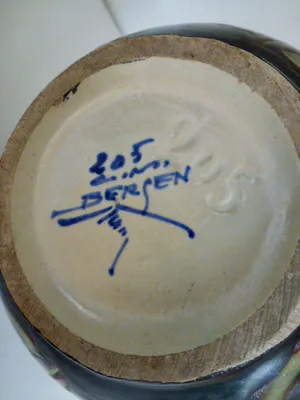 La Ceramique Montoise - Antoine Dubois - Handle vase 767/1 and ear vase 205 kopen? Bied vanaf 50!