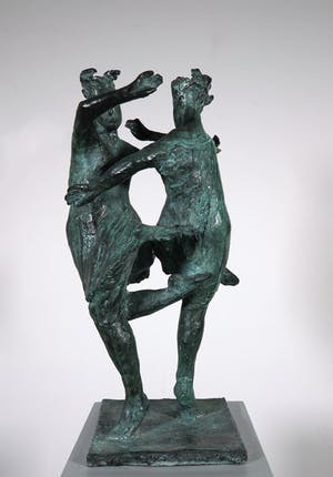 Saskia Pfaeltzer - Brons, Twee danseressen (Groot) kopen? Bied vanaf 1000!