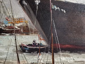 Rick Theunissen - Havenzicht op bedrijvige Rotterdamse haven kopen? Bied vanaf 65!