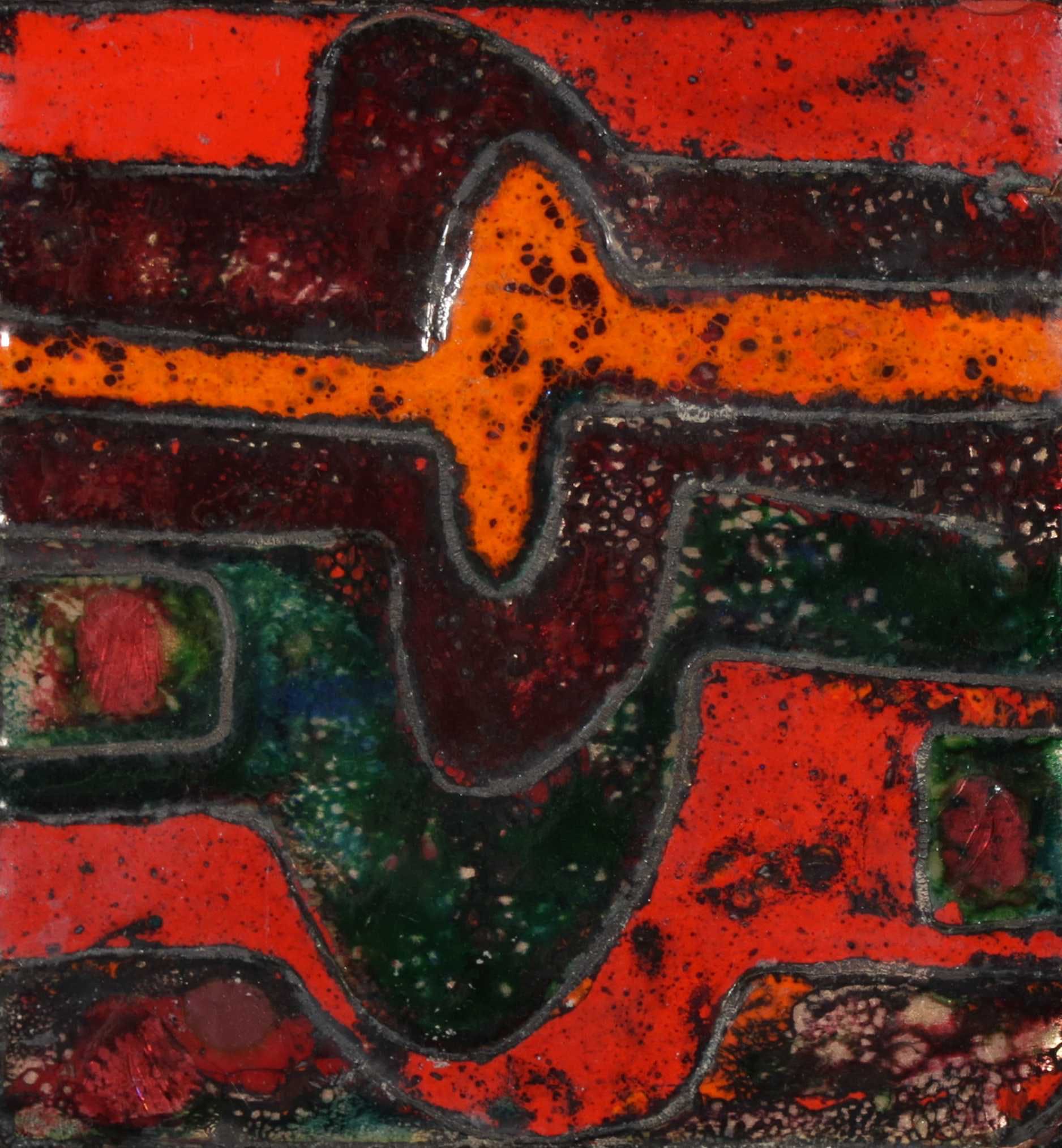 Niet of onleesbaar gesigneerd - Email cloisonne, Zonder titel kopen? Bied vanaf 1!