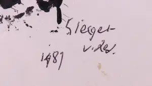 Fred Sieger - Gemengde techniek op papier, Abstracte compositie - Ingelijst kopen? Bied vanaf 1!