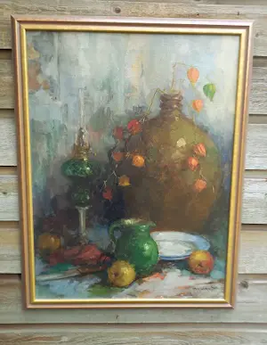 Theodorus van Oorschot - Stilleven vaas net bloemen. kopen? Bied vanaf 120!