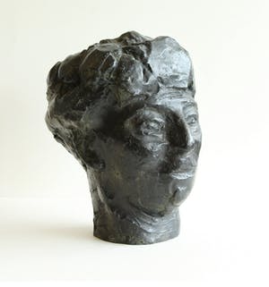 Charlotte van Pallandt - Bronzen beeld: Klein portret Truus II, ontwerp 1959 kopen? Bied vanaf 595!