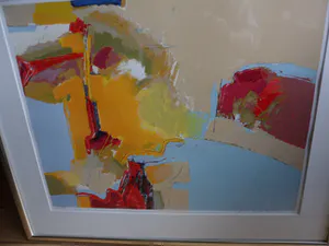 Ton van Kesteren - Zeefdruk met een abstracte voorstelling kopen? Bied vanaf 35!