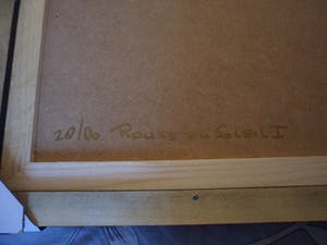 Ronald Boonacker - met Acrylverf opgehoogde Zeefdruk op paneel in fraaie baklijst kopen? Bied vanaf 185!