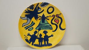 Corneille - Grote porceleinen schaal "Luna"van Corneille beperkte oplage kopen? Bied vanaf 100!