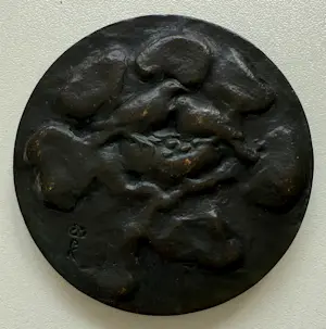 Buy Christina Nijland - bronzen penning | 'Geboortepenning' | 1962 (PENNINGKUNST)? Bid from 60!