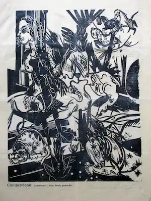 Heinrich Campendonk - DREI HOLZSCHNITTE STURM 1916 verkauft für € 550!