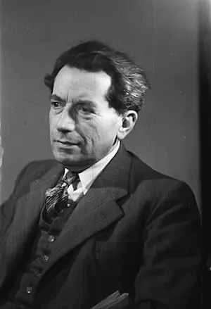 Lou Strik - Dubbele E.A. Linosnede "portret wethouder B.C. Franke Amsterdam" gesigneerd kopen? Bied vanaf 31!