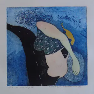 Michel van Overbeeke - LOT VAN 3 STUKS / KLEURETS + GOUDDRUK / 65x50cm / SIG / 1996 kopen? Bied vanaf 50!