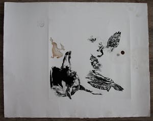 Gerti Bierenbroodspot - Gevallen Engel - 2 kleuren ets 1974 kopen? Bied vanaf 10!