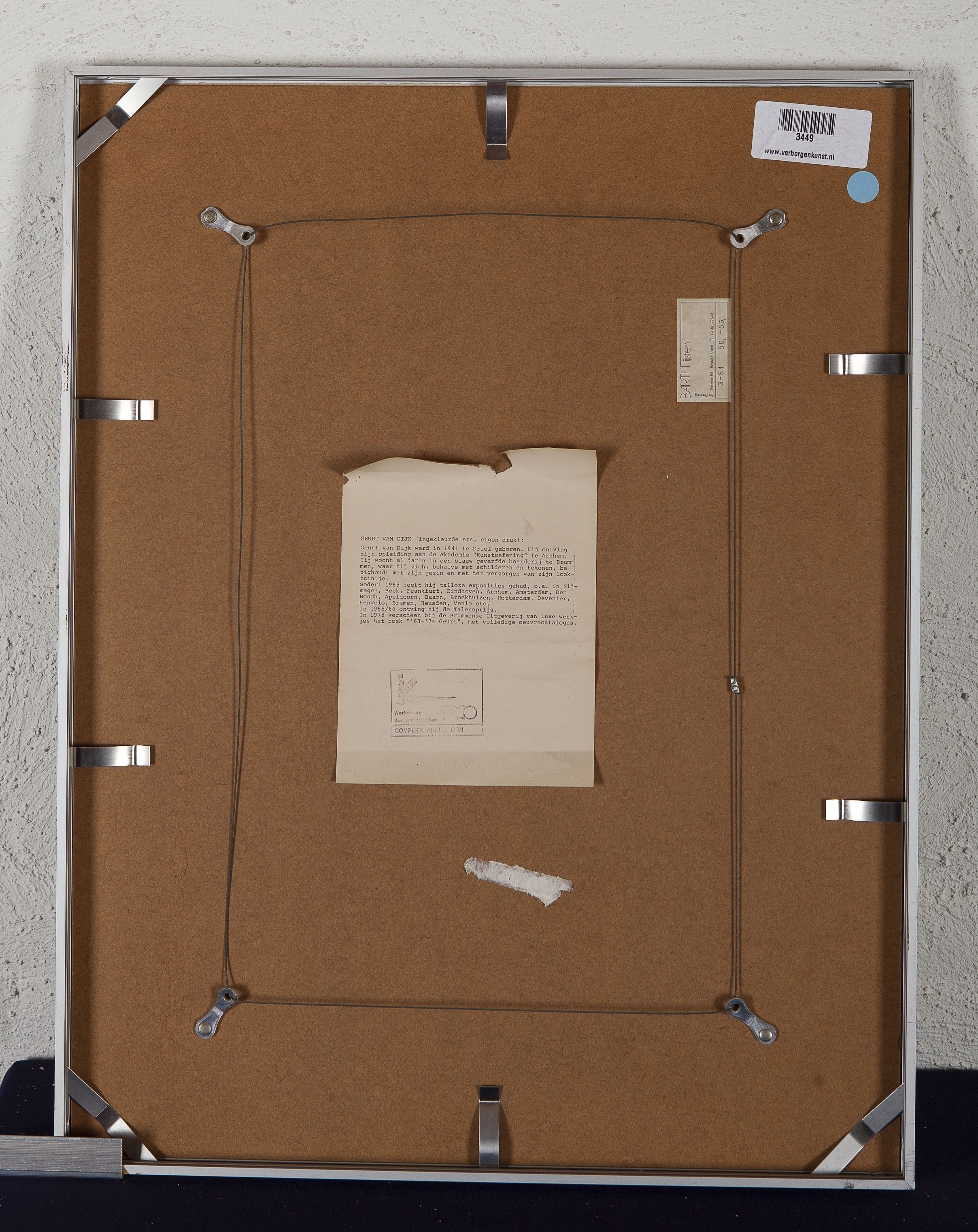 Geurt van Dijk - Idool zonder handen - Ets op papier - Gesigneerd l.o. - Oplage 50/100  kopen? Bied vanaf 10!