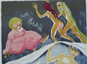 Kees van Dongen - Gravure 1001 nacht: 'Canne -à-sucre et About-Hassan ressuscités' kopen? Bied vanaf 10!