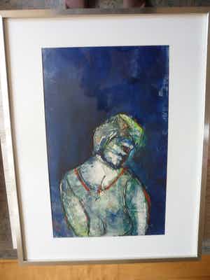 Paul Elshout - Gouache . Titel. Cleo II verkocht voor € 40!