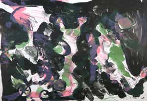 Ger Lataster - Litho, Donkere tuin verkocht voor € 50!