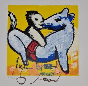 Herman Brood - Horserider- zeefdruk - 500 ex. kopen? Bied vanaf 1!