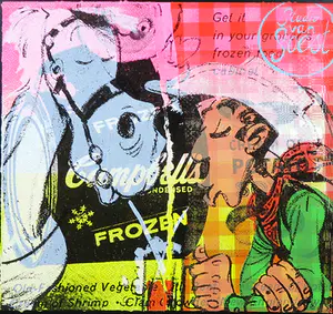 Suzanne van Soest - Gemengde techniek op papier, Lucky Horse - Ingelijst kopen? Bied vanaf 35!