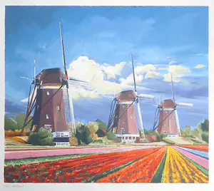 Toon Kuijpers - Zeefdruk, Holland - Ingelijst kopen? Bied vanaf 1!