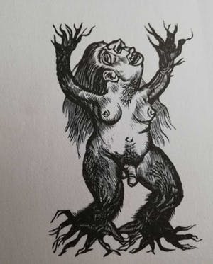 Lou Strik - "TOESCHOUWERS" / ZW-W LINOSNEDE / 39x54cm / SIG kopen? Bied vanaf 43!