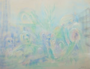 Geer Huybers - Pastel op papier, Zonder titel kopen? Bied vanaf 1!