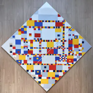 Piet Mondriaan - Victory Boogie Woogie, emaille op metaal (unica, zeer groot) kopen? Bied vanaf 1000!