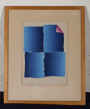 Wim Koster - Abstrakt VII - 1/1 - 1977 - linosnede - BKR Zaanstad kopen? Bied vanaf 20!