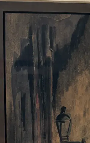 Jan Rijlaarsdam - Steegje met lantaarnpaal, kopen? Bied vanaf 130!