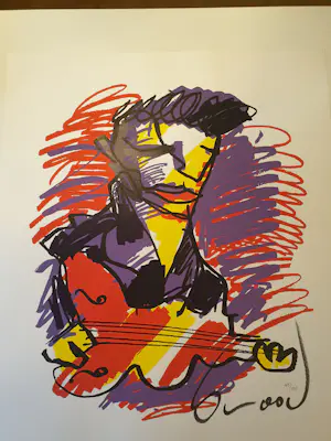 Herman Brood - ELVIS - 33 / 150 - gesigneerd - nieuwstaat kopen? Bied vanaf 195!