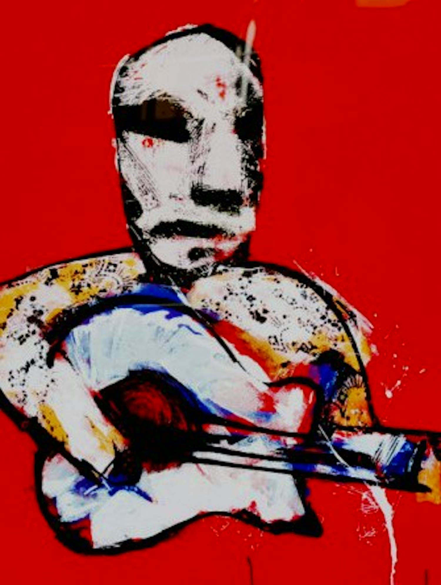 Herman Brood - Ingelijste zeefdruk: Flamenco kopen? Bied vanaf 695!