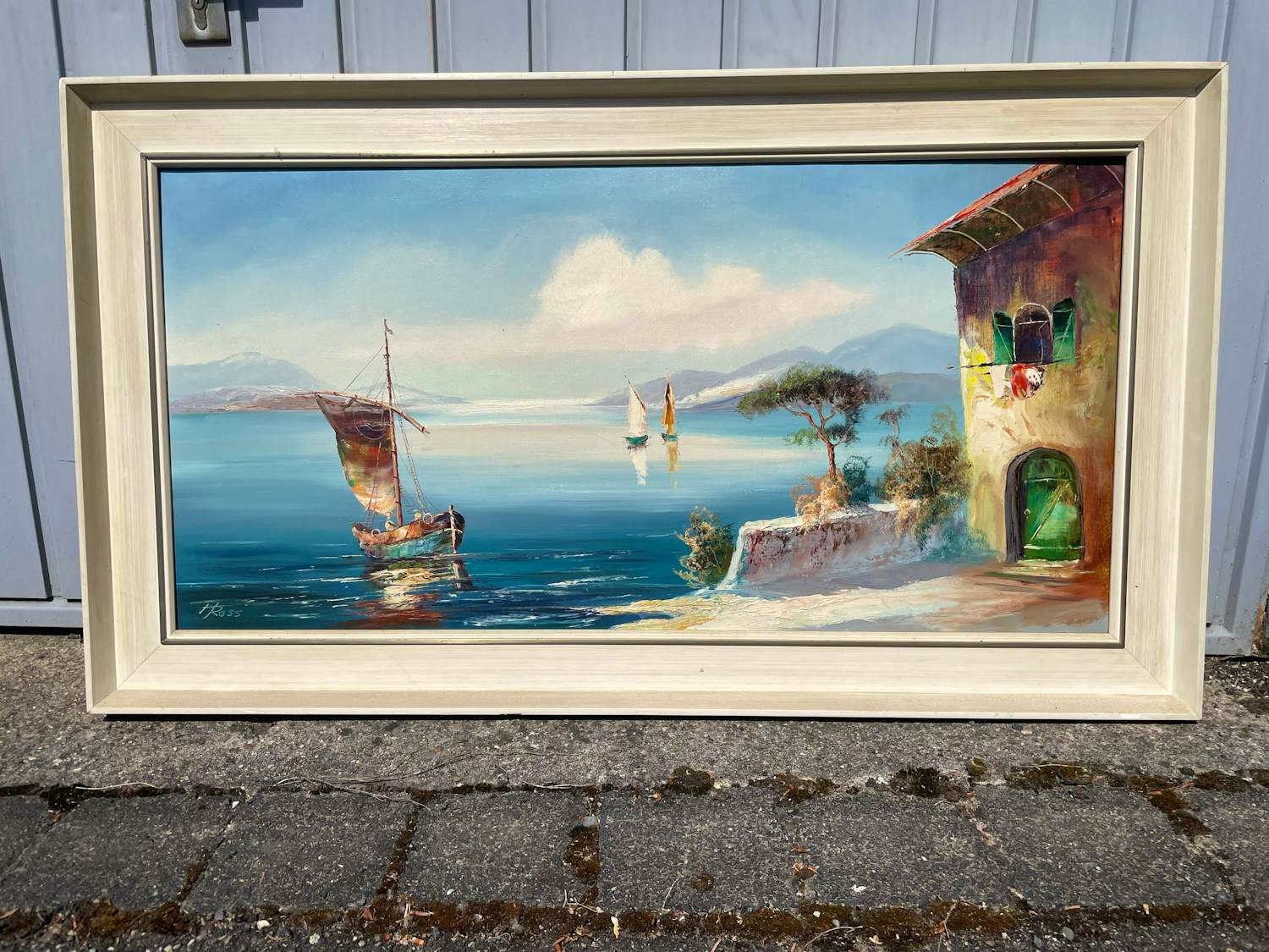 Heinrich (Hein) Ross - „Am Comersee“ – signiertes Ölgemälde mit originalem Rahmen kopen? Bied vanaf 130!