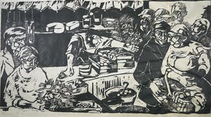 Hilde Schneider - Linosnede, Markt kopen? Bied vanaf 1!