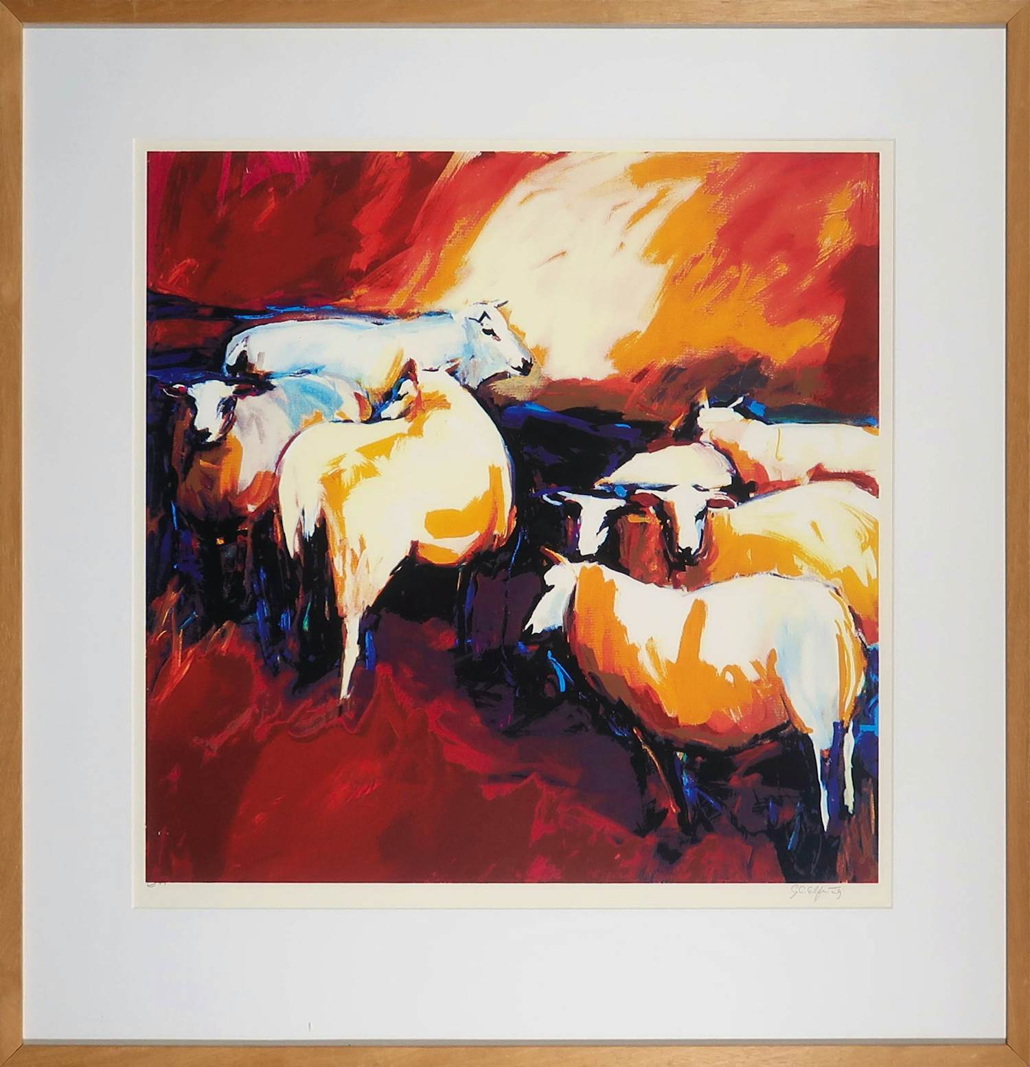 Buy Gerda Elfring - zeefdruk - Schapen e.a. - 25693? Bid from 95!