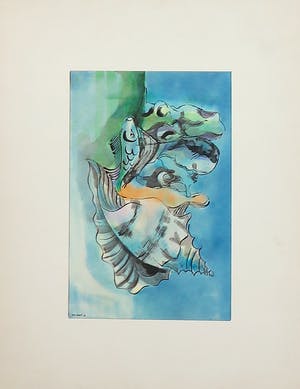 Joe Wols - Lot van vier tekeningen op papier, Figuren & Dieren kopen? Bied vanaf 1!