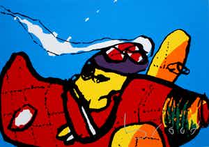 Herman Brood - Zeefdruk: Red baron verkocht voor € 399!